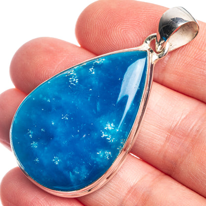 Smithsonite 925 Sterling Silver Pendant 1 7/8"