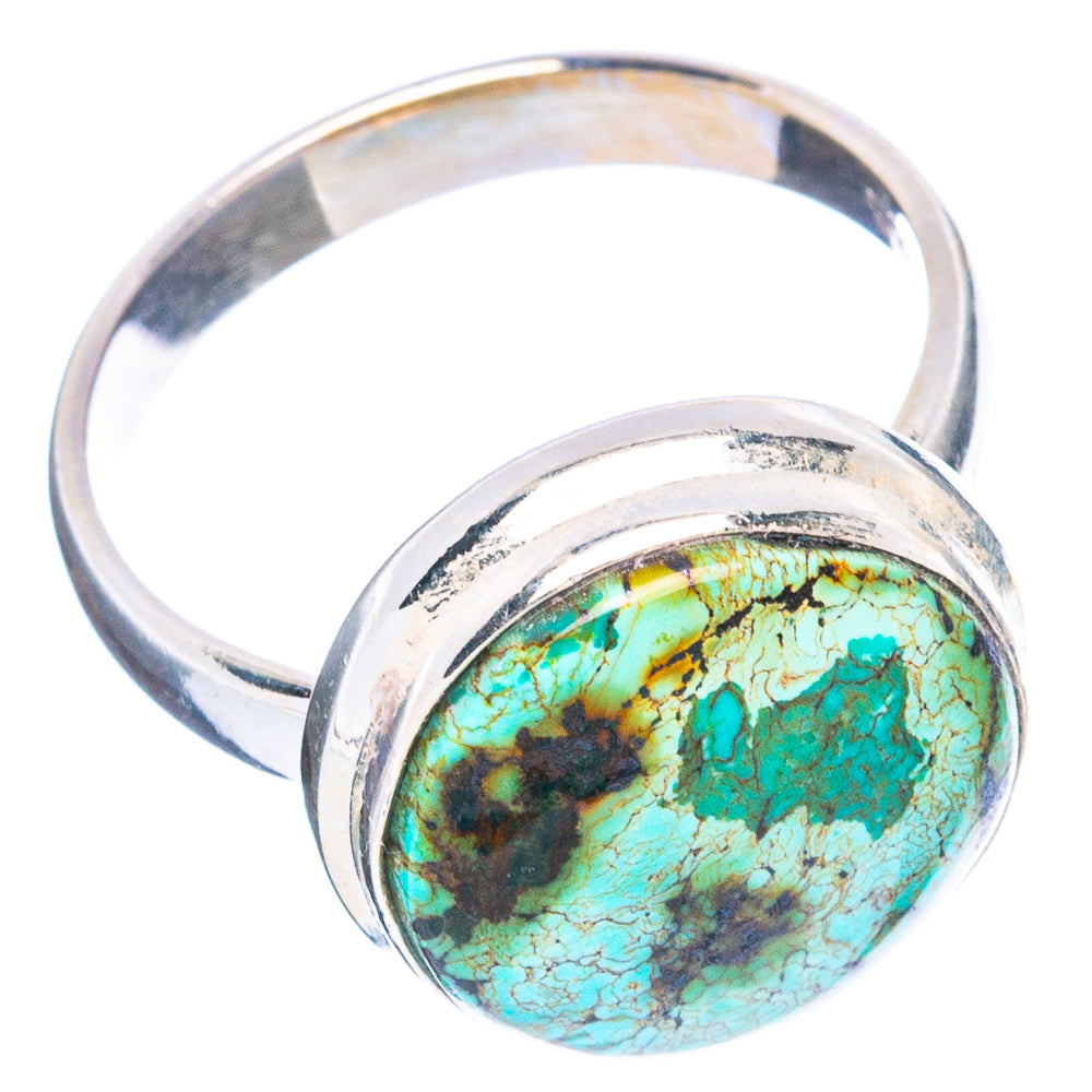 Rare Arizona Spiderweb Turquoise Ring Size 8 (925 Sterling Silver) R4767