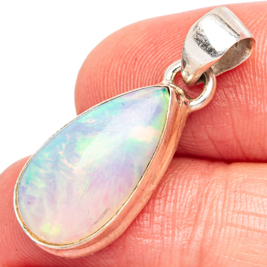Rare Large Ethiopian Opal Pendant 1 1/8" (925 Sterling Silver) P43417