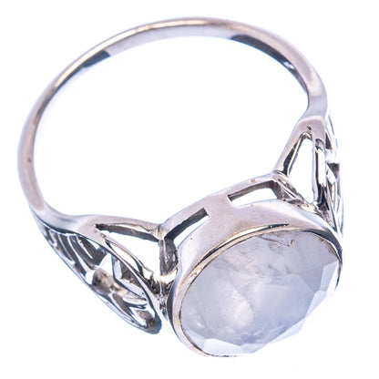 Rainbow Moonstone Ring Size 8.5 (.925 Sterling Silver)
