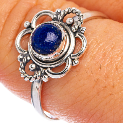 Lapis Lazuli Dainty Ring Size 9.25 (925 Sterling Silver) R145368
