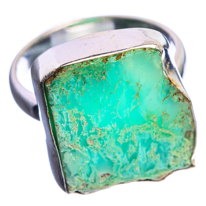 Large Variscite 925 Sterling Silver Ring Size 10