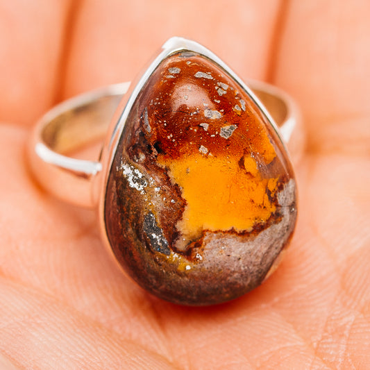 Mexican Fire Opal Ring Size 8.75 (.925 Sterling Silver)