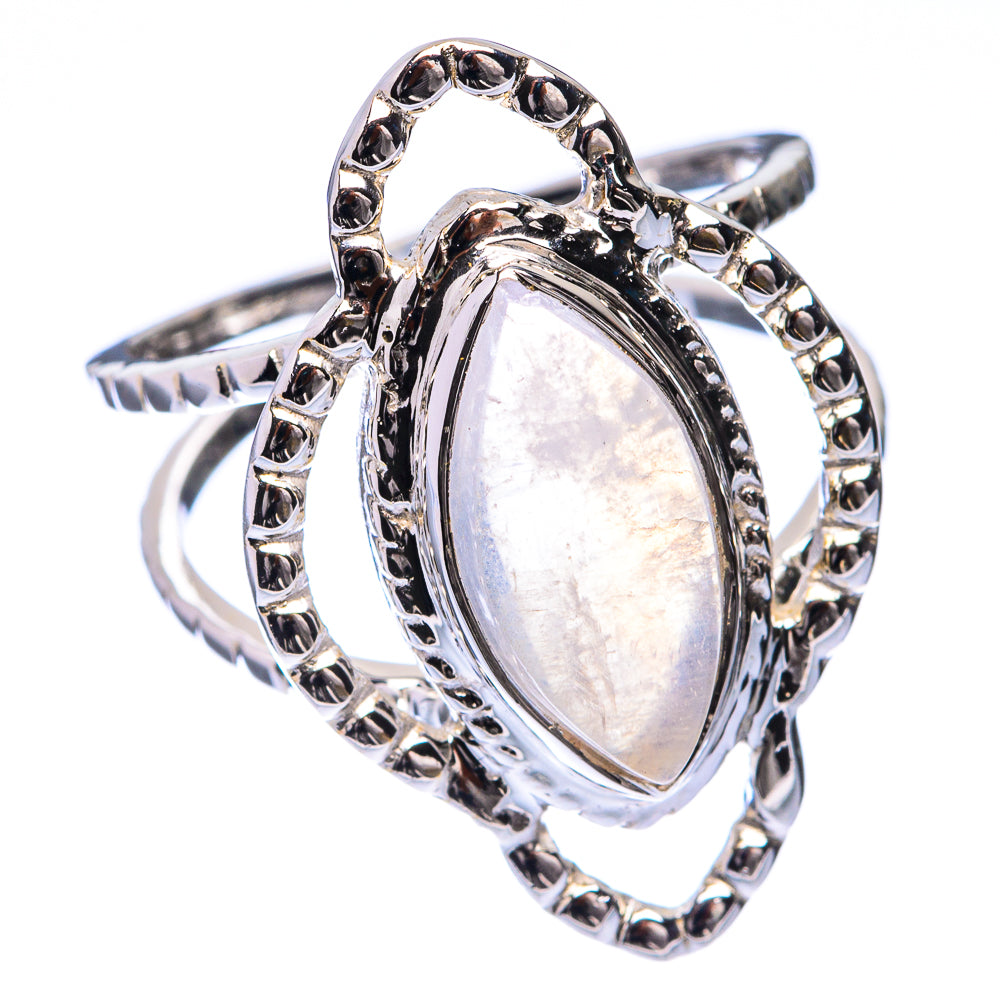 Premium Rainbow Moonstone Ring Size 7 (925 Sterling Silver) R141872