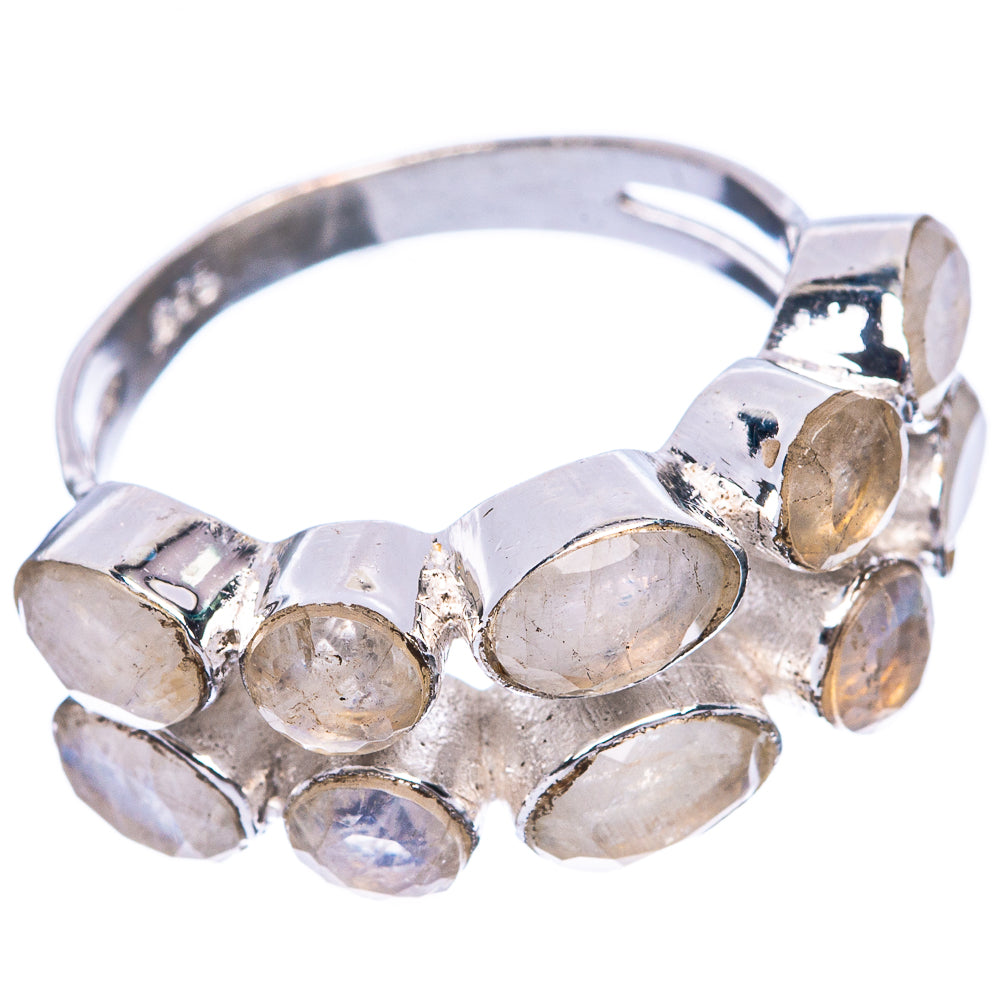 Rainbow Moonstone 925 Sterling Silver Ring Size 6.5 (925 Sterling Silver) R5442