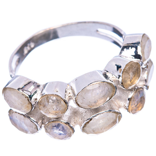 Rainbow Moonstone 925 Sterling Silver Ring Size 6.5 (925 Sterling Silver) R5442