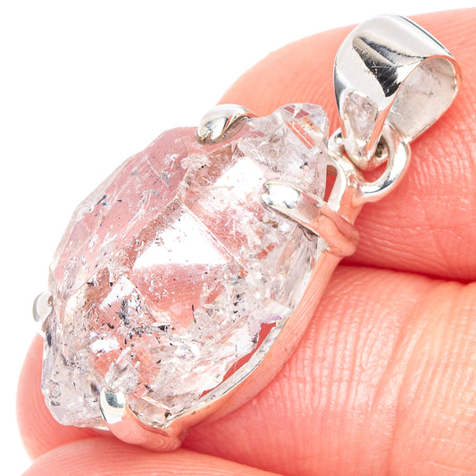 Herkimer Diamond Pendant 1 1/8" (925 Sterling Silver) P43910