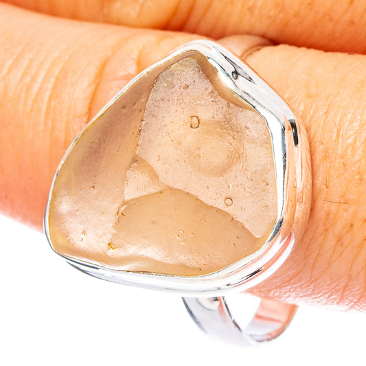 Libyan Desert Glass 925 Sterling Silver Ring Size 12.5 (925 Sterling Silver) R6091