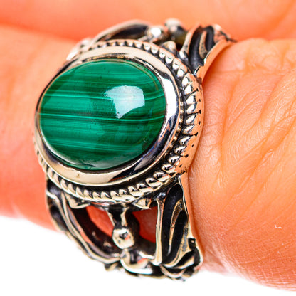 Malachite Ring Size 6 (925 Sterling Silver) RING139723