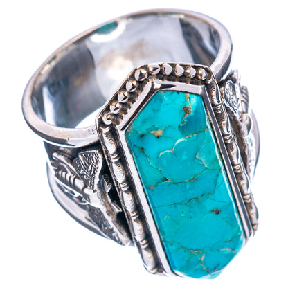 Premium Mohave Turquoise Ring Size 7.75 (.925 Sterling Silver)