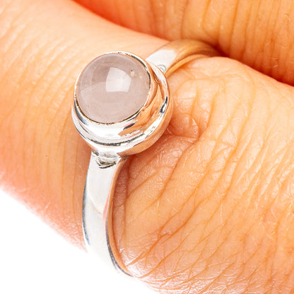 Rose Quartz Dainty Ring Size 7 (925 Sterling Silver) R5266