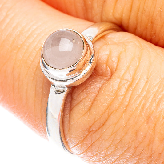 Rose Quartz Dainty Ring Size 7 (925 Sterling Silver) R5266