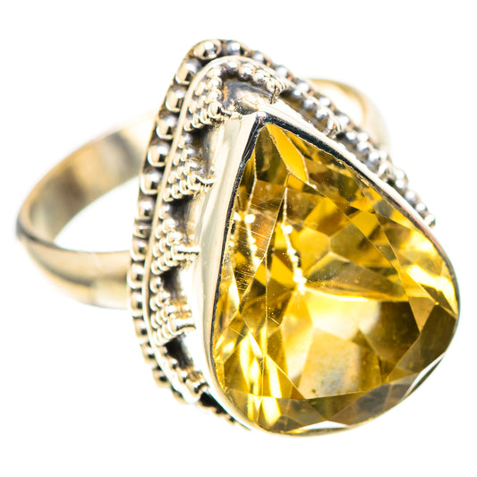 Faceted Citrine Ring Size 6.25 (925 Sterling Silver) RING138459