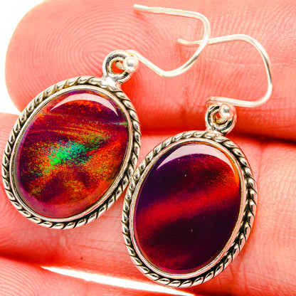 Aura Opal Earrings 1 3/8" (925 Sterling Silver) EARR432047