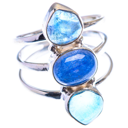 Kyanite, Blue Fluorite 925 Sterling Silver Ring Size 9.25 (925 Sterling Silver) RING140344