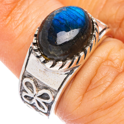 Labradorite Ring Size 5.75 (925 Sterling Silver) R1227