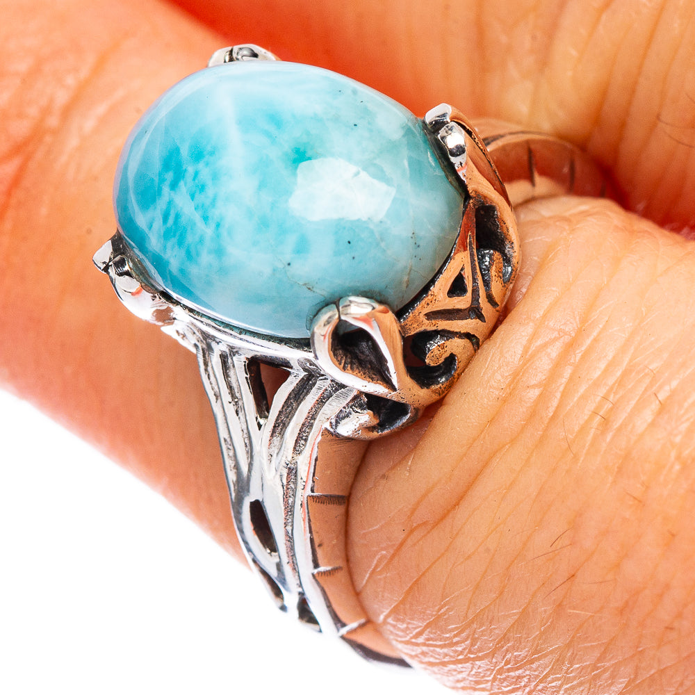 Larimar Ring Size 6.75 (925 Sterling Silver) R2490