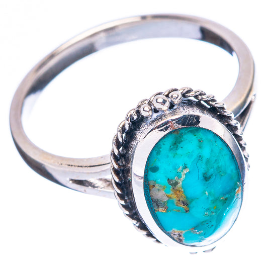 Rare Arizona Turquoise Ring Size 6.75 (925 Sterling Silver) R4569