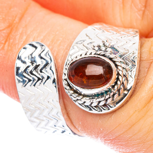 Amber Ring Size 5.5 (925 Sterling Silver) R3685