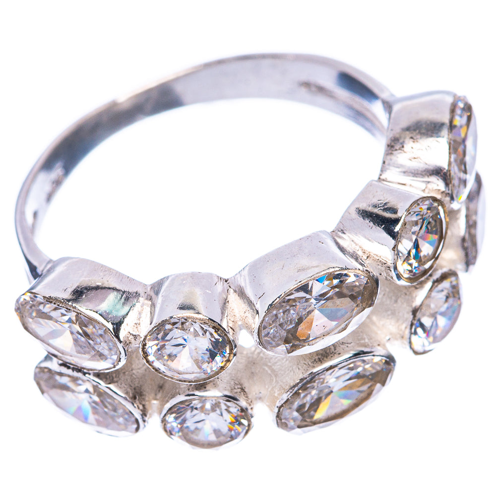 White Quartz 925 Sterling Silver Ring Size 7.75 (925 Sterling Silver) R5443