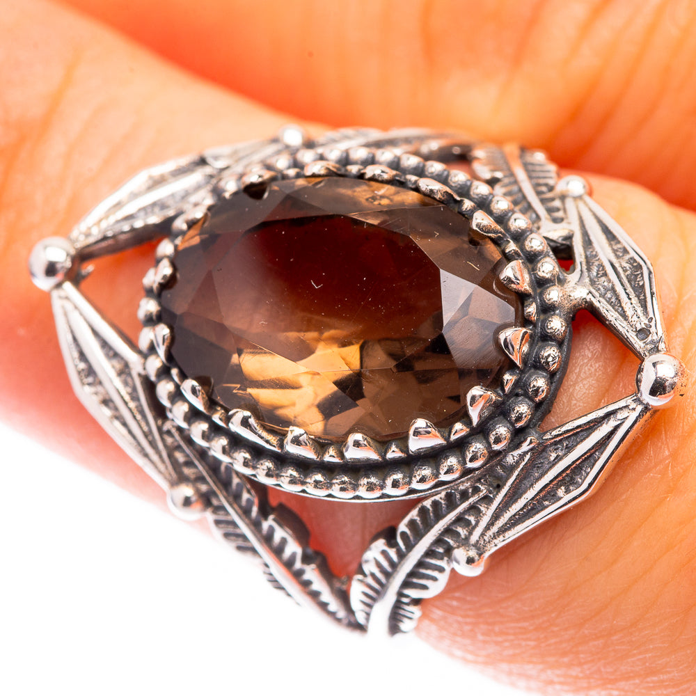 Smoky Quartz Ring Size 6.75 (925 Sterling Silver) R141284