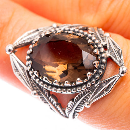 Smoky Quartz Ring Size 6.75 (925 Sterling Silver) R141284