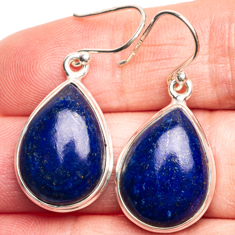 Lapis Lazuli Earrings 1 3/8" (925 Sterling Silver) E432608