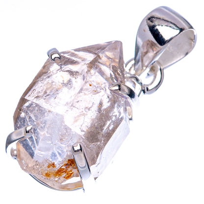 Rare Elestial Quartz Pendant 1 1/8" (925 Sterling Silver) P41501