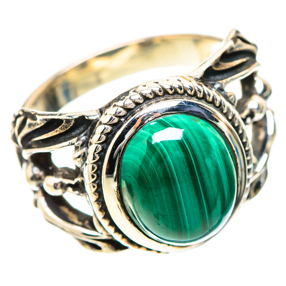 Malachite Ring Size 6 (925 Sterling Silver) RING139723