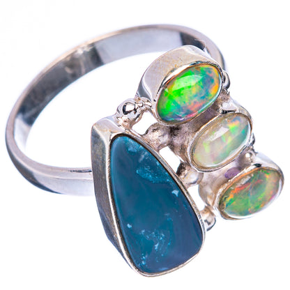 Rare Doublet Opal, Ethiopian Opal Ring Size 7.75 (925 Sterling Silver) R4288