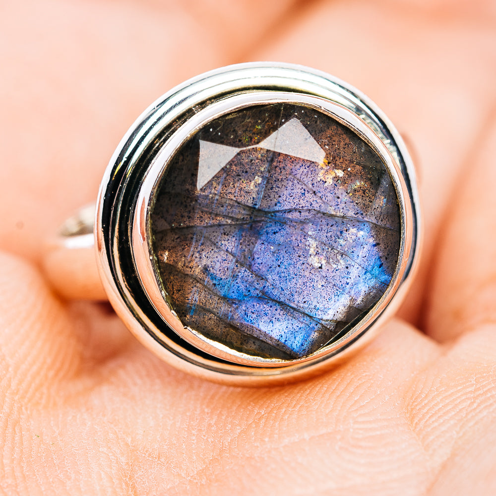 Labradorite Ring Size 6.25 (.925 Sterling Silver)