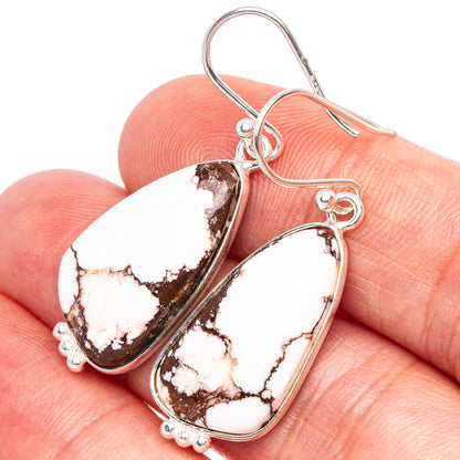 Wild Horse Jasper Earrings 1 1/2" (925 Sterling Silver) E1763