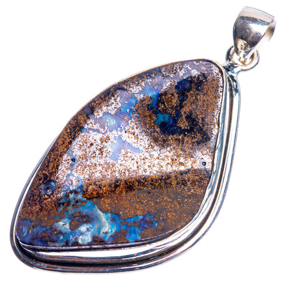 Boulder Opal 925 Sterling Silver Pendant 2 1/8"