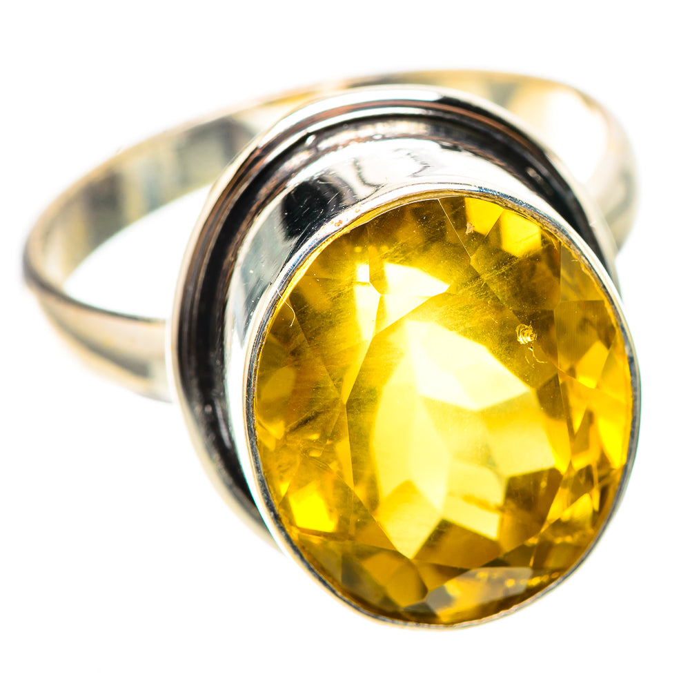Faceted Citrine Ring Size 12 (925 Sterling Silver) RING138713
