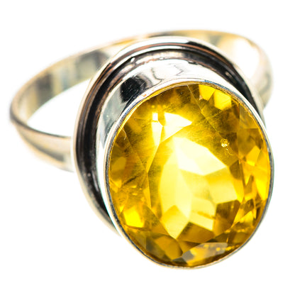 Faceted Citrine Ring Size 12 (925 Sterling Silver) RING138713