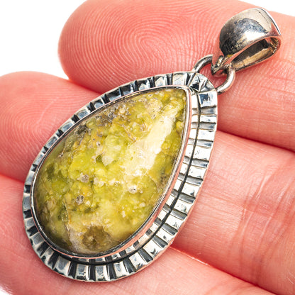 Atlantisite 925 Sterling Silver Pendant 1 5/8"