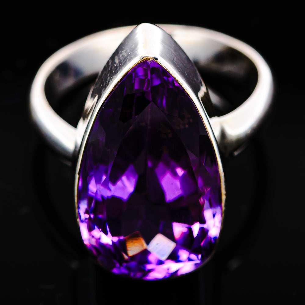 Premium Brazilian Amethyst Ring Size 5 Adjustable (.925 Sterling Silver)