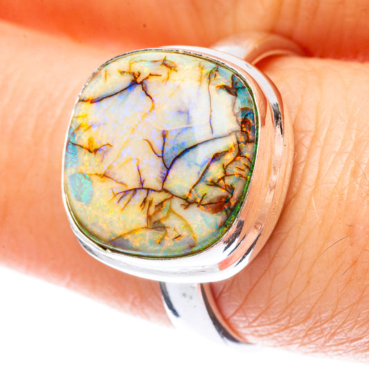 Rare Sterling Opal Ring Size 8.25 (925 Sterling Silver) R2254