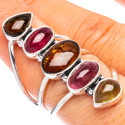 Signature Natural Tourmaline Ring Size 6.5 (925 Sterling Silver) R1801