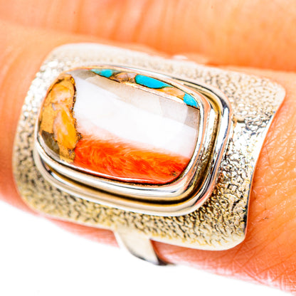 Spiny Oyster Turquoise Ring Size 8.75 (925 Sterling Silver) RING137870