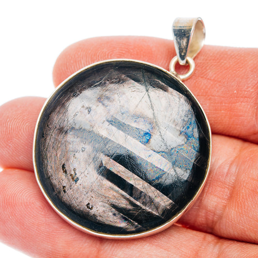 Premium Hypersthene Pendant 1 3/4" (.925 Sterling Silver)
