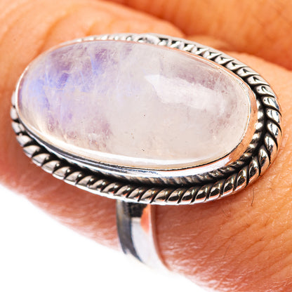 Rainbow Moonstone Ring Size 8 (925 Sterling Silver) R143127