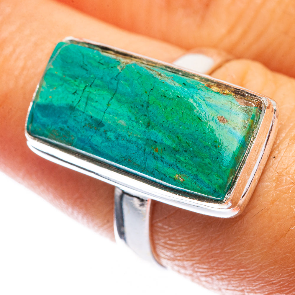Chrysocolla Ring Size 7.25 (925 Sterling Silver) R142461