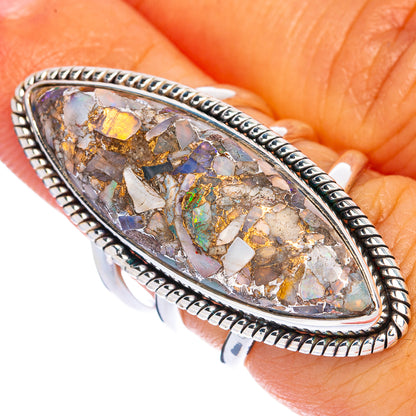 Large Brecciated Ethiopian Opal Ring Size 6 (925 Sterling Silver) R144497