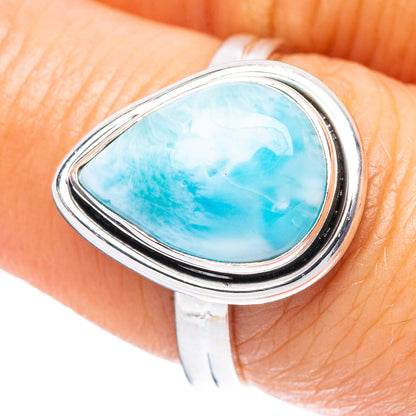 Larimar Ring Size 8 (925 Sterling Silver) R4475