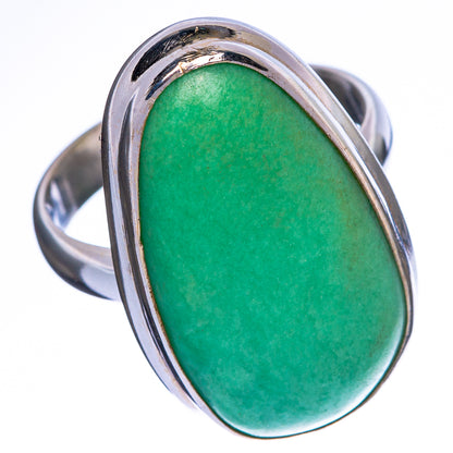 Chrysoprase Ring Size 7.75 (925 Sterling Silver) R1423