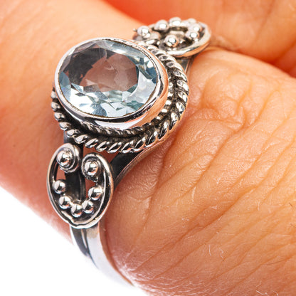 Blue Topaz Dainty Ring Size 7 (925 Sterling Silver) R142534