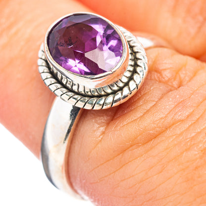 Amethyst Ring Size 6.5 (.925 Sterling Silver)