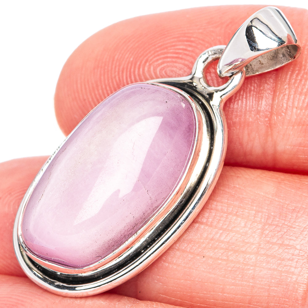 Rare Kunzite Pendant 1 3/8" (925 Sterling Silver) P41282