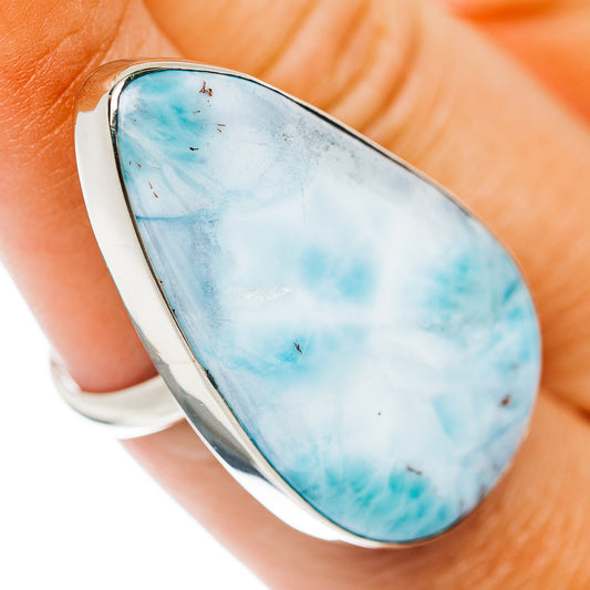 Larimar Ring Size 8 (German Silver)